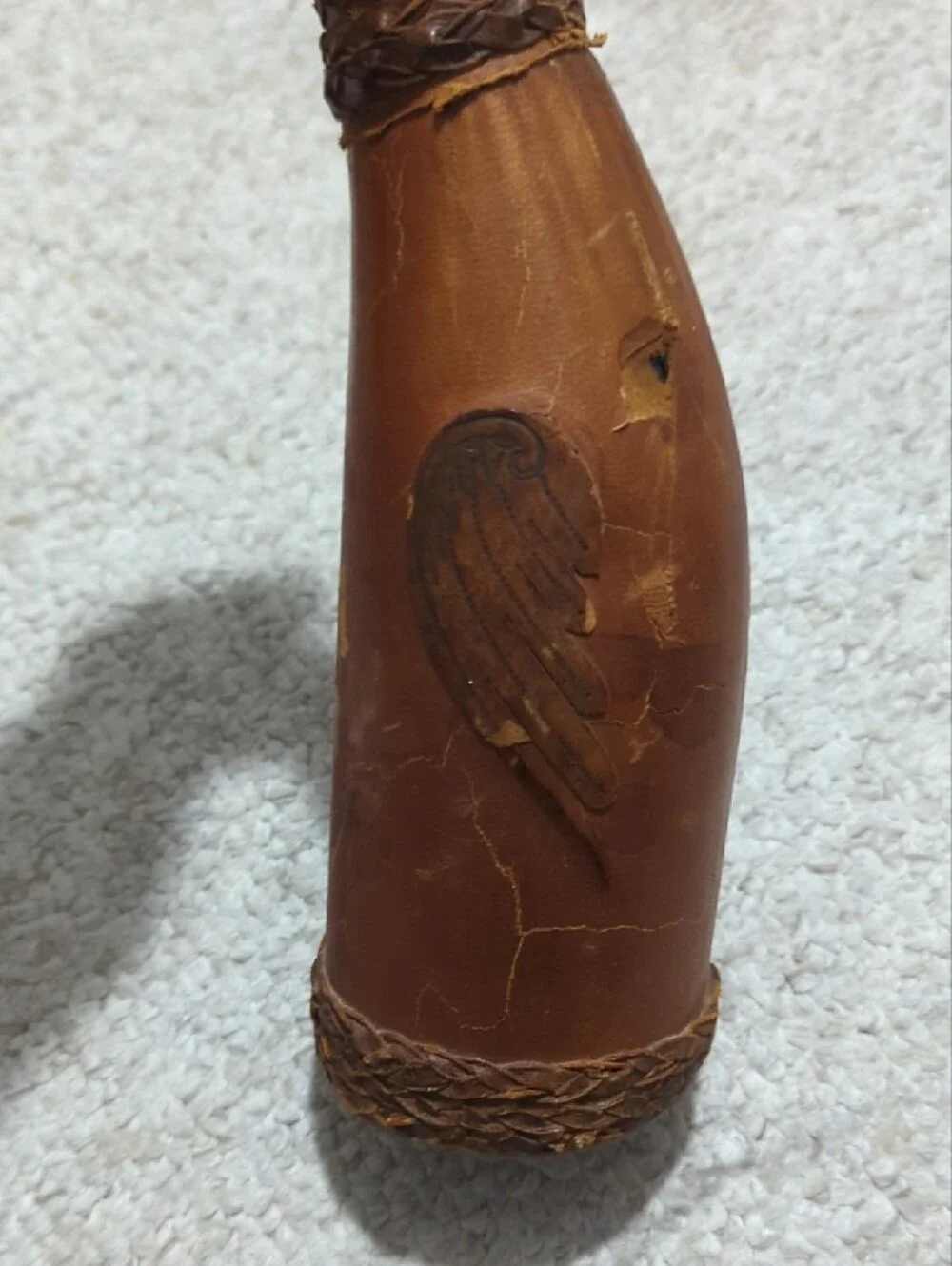 Brown Decorative Rooster Figurine Pet Bird Accent